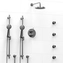 Picture of Altitude-Type T/P ¾" double coaxial system with 2 hand shower rails, 4 body jets and shower head