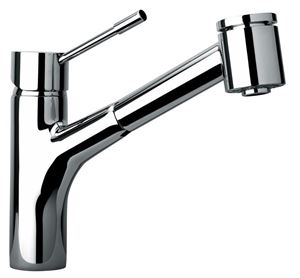 Picture of   25576 Single hole kitchen faucet with pull out spray head