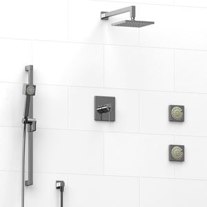 Picture of Premium-Type T/P ½’’ coaxial system with hand shower rail, 2 body jets and shower head