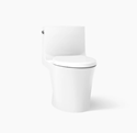 Picture of K-1381-0 VEIL®  ONE-PIECE ELONGATED TOILET WITH SKIRTED TRAPWAY, DUAL-FLUSH