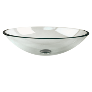Picture of MDOV12 OVAL CLEAR GLASS BASIN