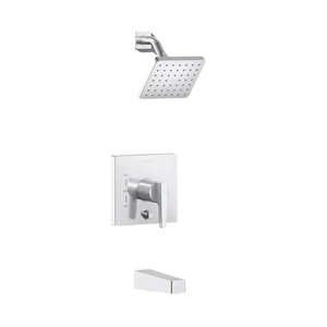 Picture of K-T99763-4-CP HONESTY®  RITE-TEMP® BATH AND SHOWER TRIM KIT WITH PUSH-BUTTON DIVERTER, 2.5 GPM