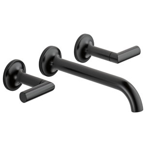 Picture of 65875LF-BL JASON WU FOR BRIZO™  TWO-HANDLE WALL-MOUNT LAVATORY FAUCET MATTE BLACK