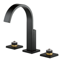 Picture of 65380LF-BLLHP SIDERNA®  WIDESPREAD LAVATORY FAUCET – LESS HANDLES MATTE BLACK